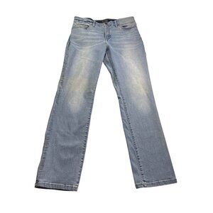 Lee Womens Flex Motion Regular Fit Straight Leg Jeans Light Wash Waist 33 inches